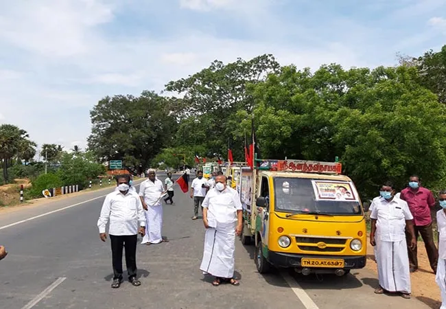401 tonnes rice peoples cuddalore dmk party 